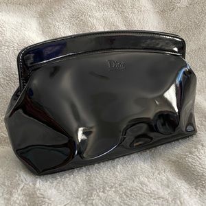 Brand New Dior Beauty Black Patent Magnetic Clutch